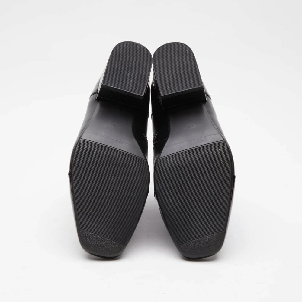 Azura Italian Mozza-B Boot | Black Patent Cap Toe | Go-Go Style | EU 37 / NIB - Picture 5 of 6